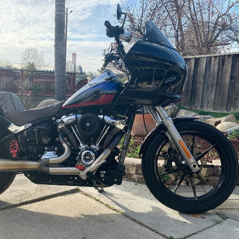 FXR サンダーヘッダー　FXLR FXRP FXRT サンダーヘッダー フルエキゾースト・マフラー ブラック FXR
